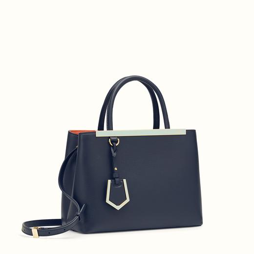 FENDI コピー プチ トゥージュール ファッションショー ブルーレザー 8BH2533WLF06M0